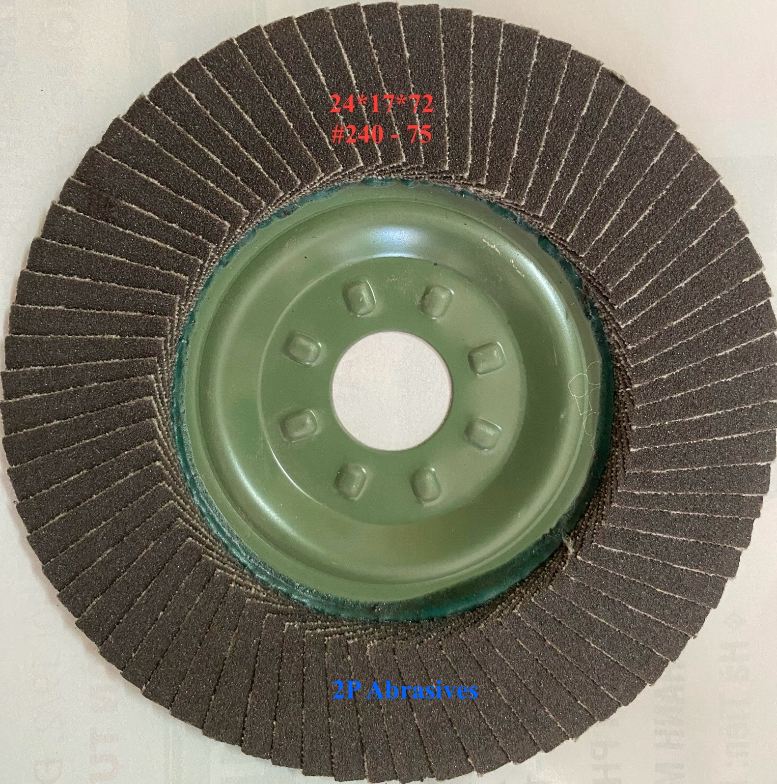 Flap disc with aluminum alloy base