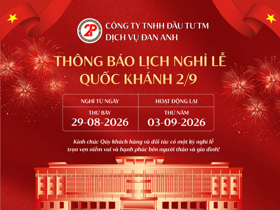 Thông báo nghỉ lễ 2/9 năm 2026